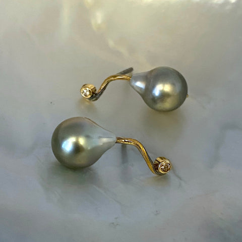 Seafire Silver Earrings