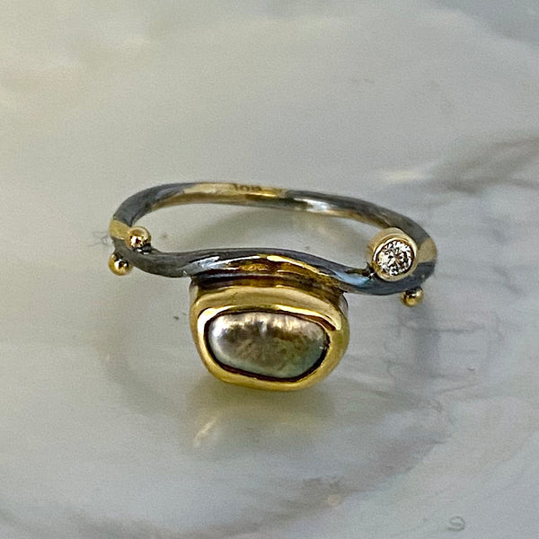 Seafire Silver Ring