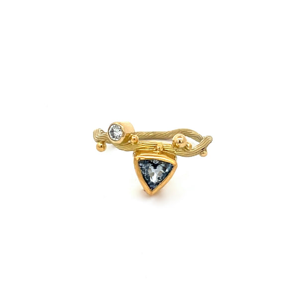 Seafire Gold Tip Ring