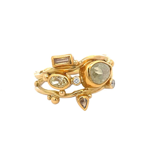 Dobbelt Seafire Guld Ring