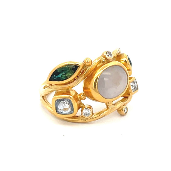 Dobbelt Seafire Guld Ring 