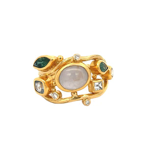 Dobbelt Seafire Guld Ring 