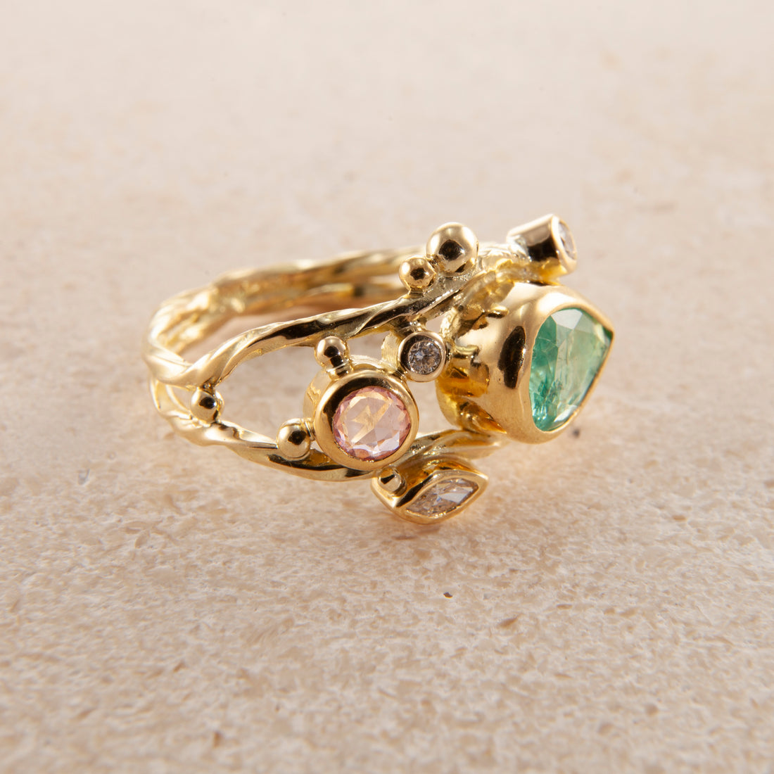 Dobbelt Seafire Ring Guld