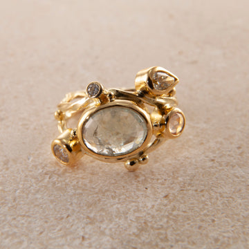 Dobbelt Seafire Ring Guld