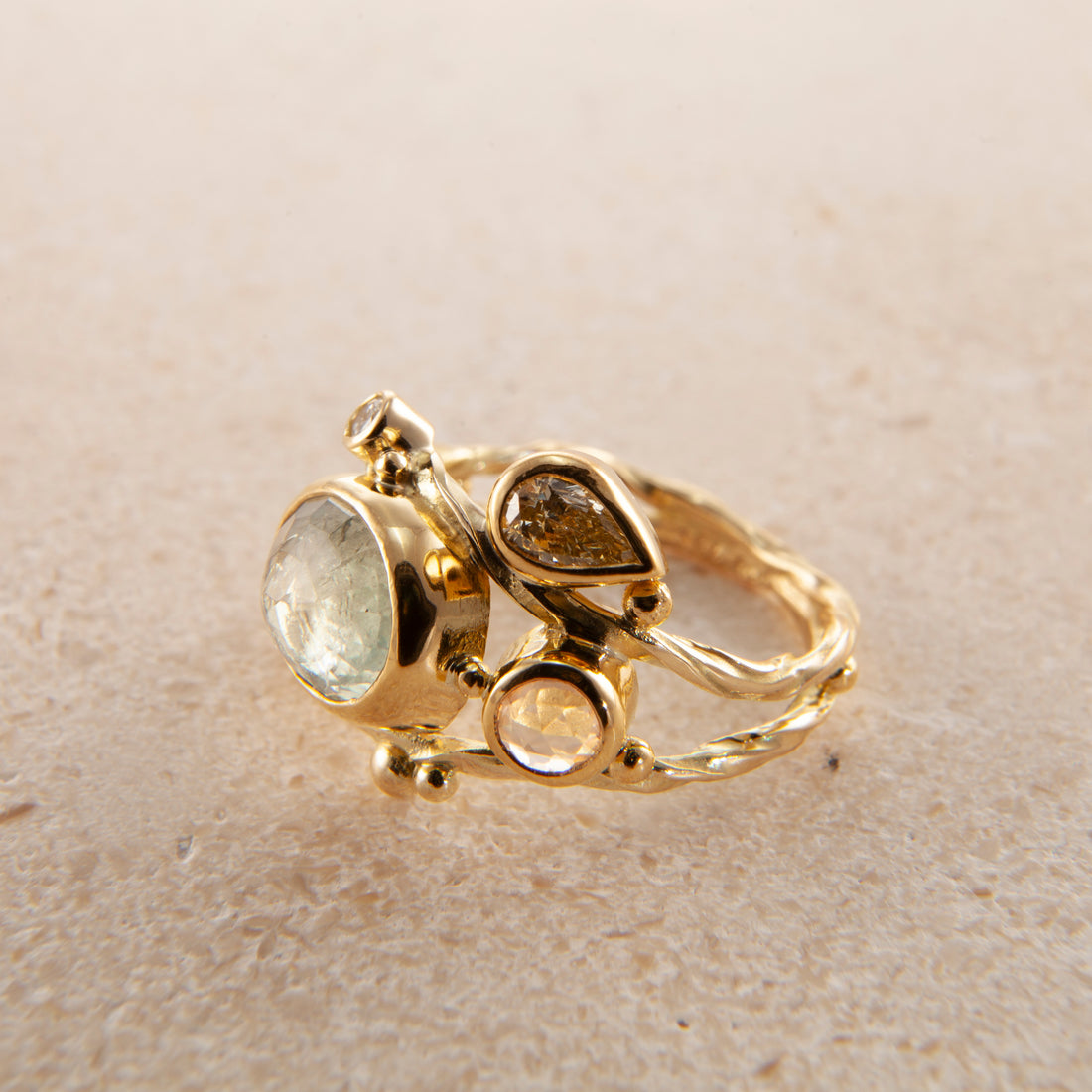 Dobbelt Seafire Ring Guld