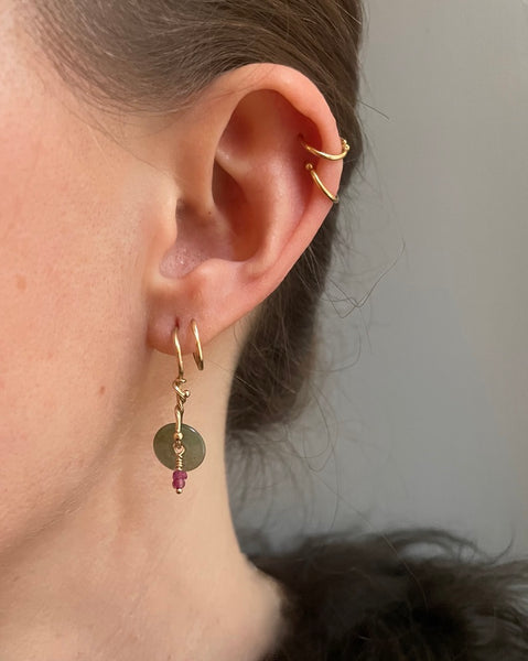 Spiral Seafire Earrings