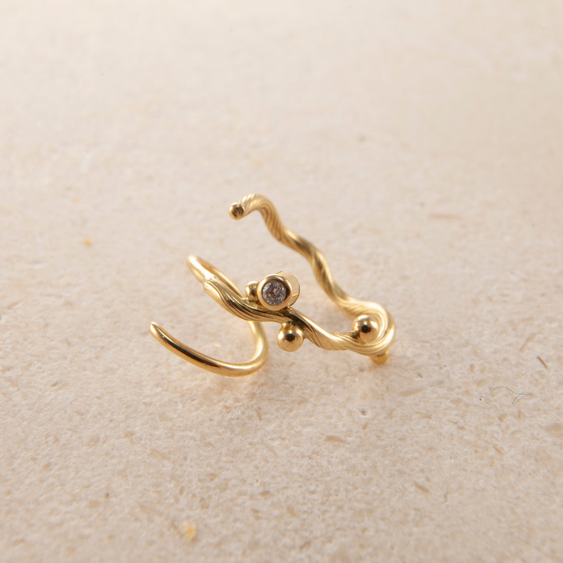 Tallulah gold hoops medium