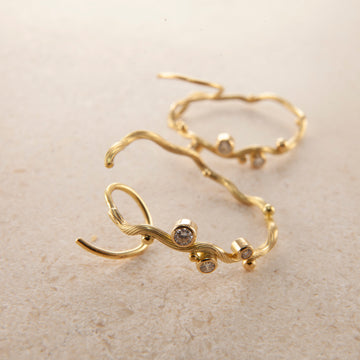 Tallulah Gold Hoops Large