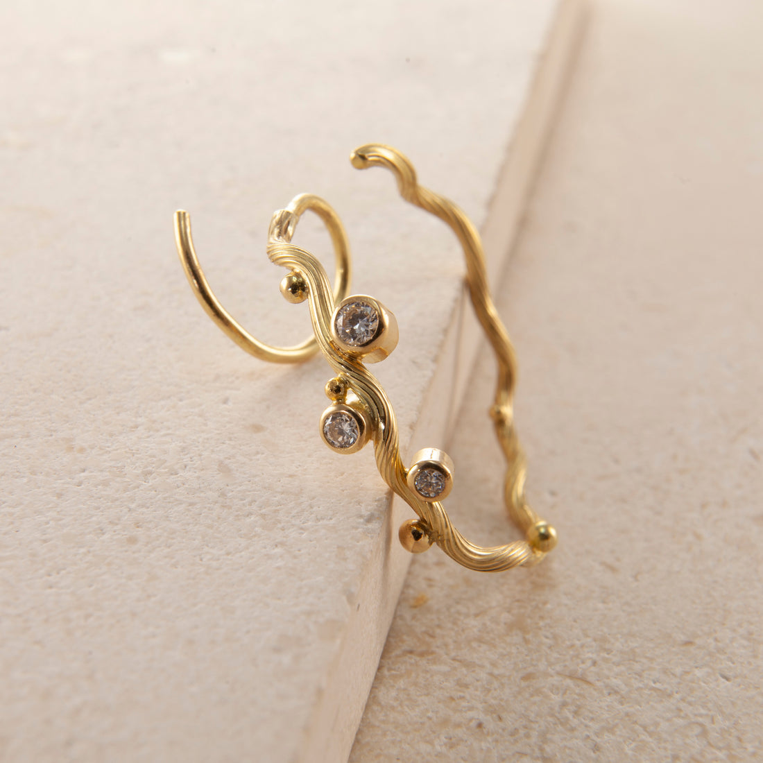 Tallulah Gold Hoops Large