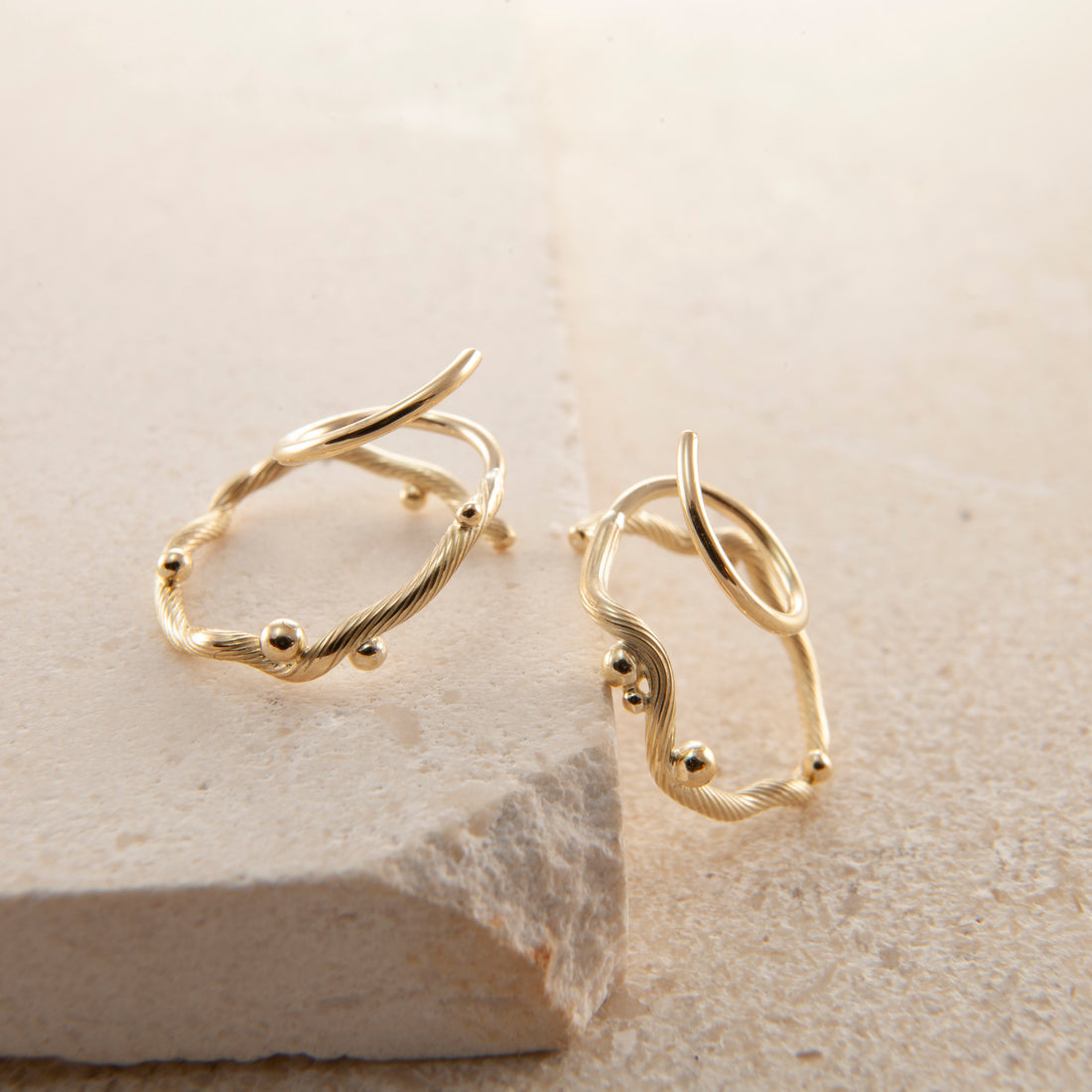 Tallulah gold hoops small
