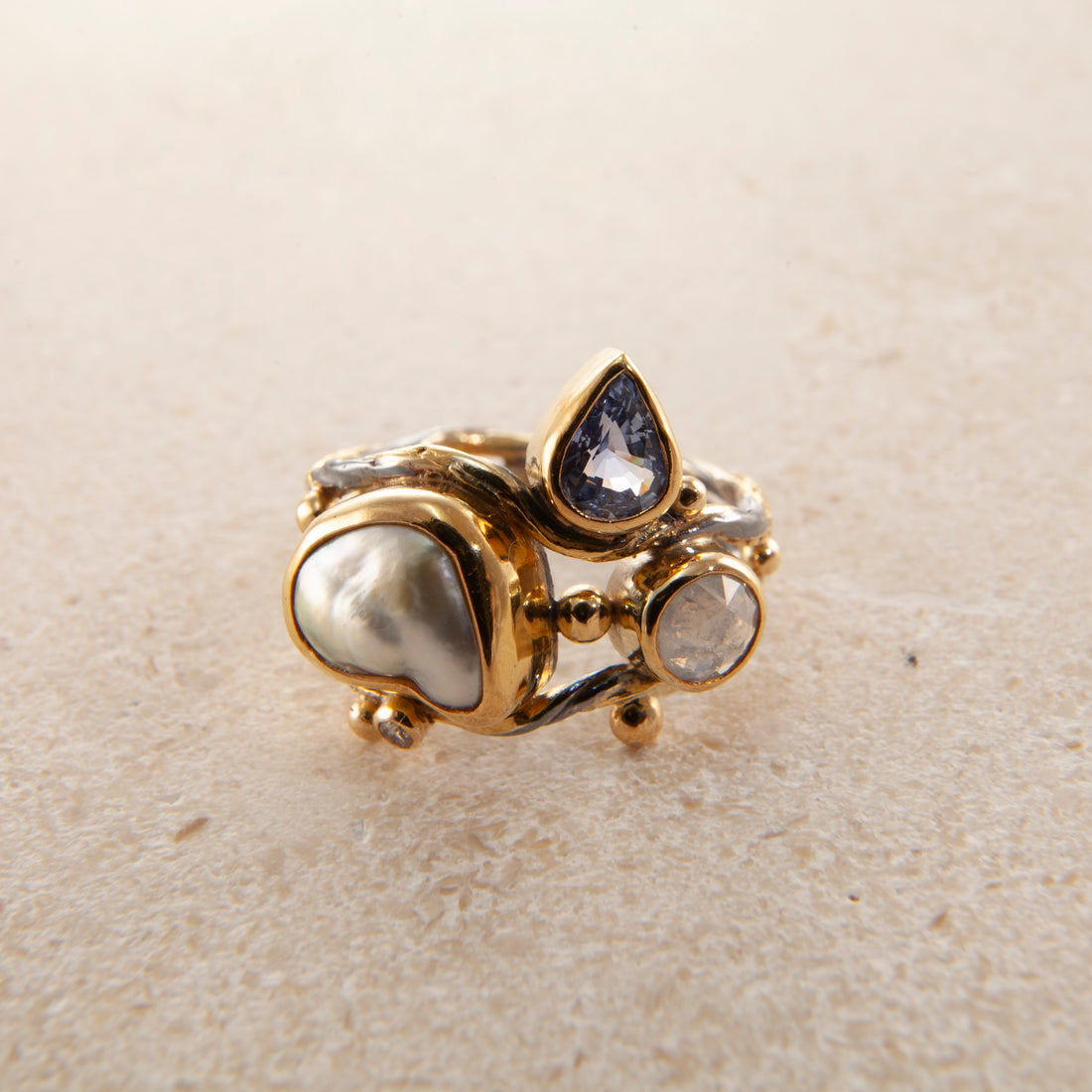 Dobbelt Seafire Sølvring