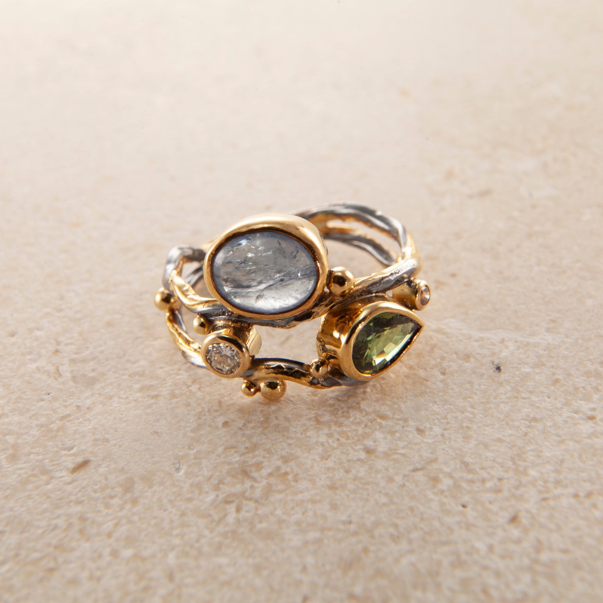 Dobbelt Seafire Sølvring