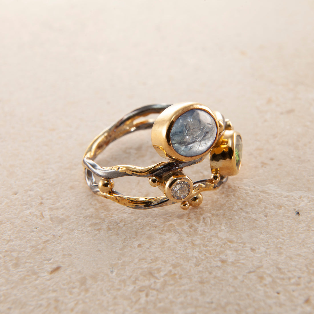 Dobbelt Seafire Sølvring