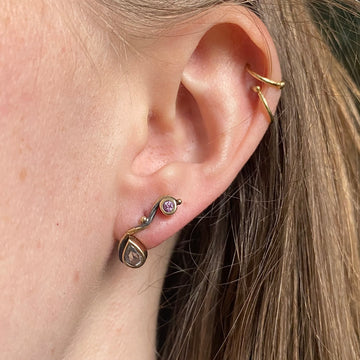 Seafire Silver Earrings