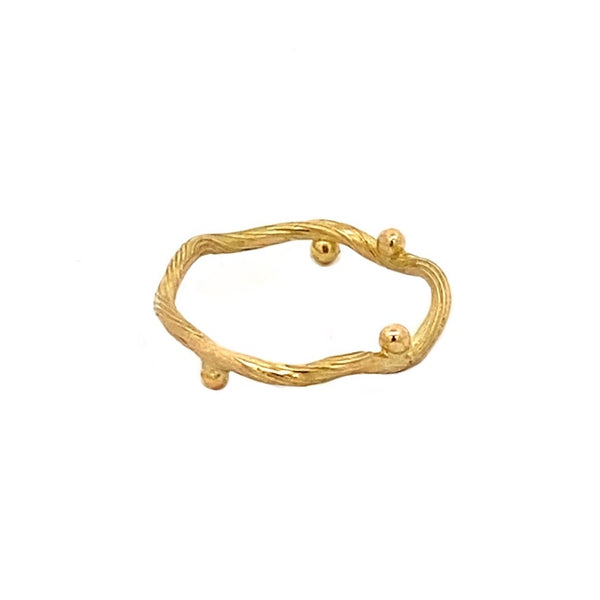 Seafire Gold Tip Ring