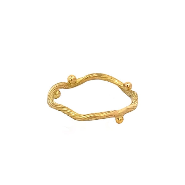 Seafire Gold Tip Ring