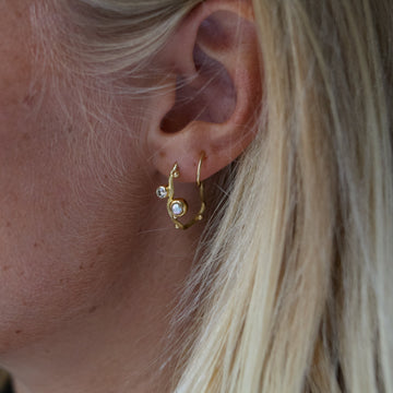 Tallulah gold hoops medium