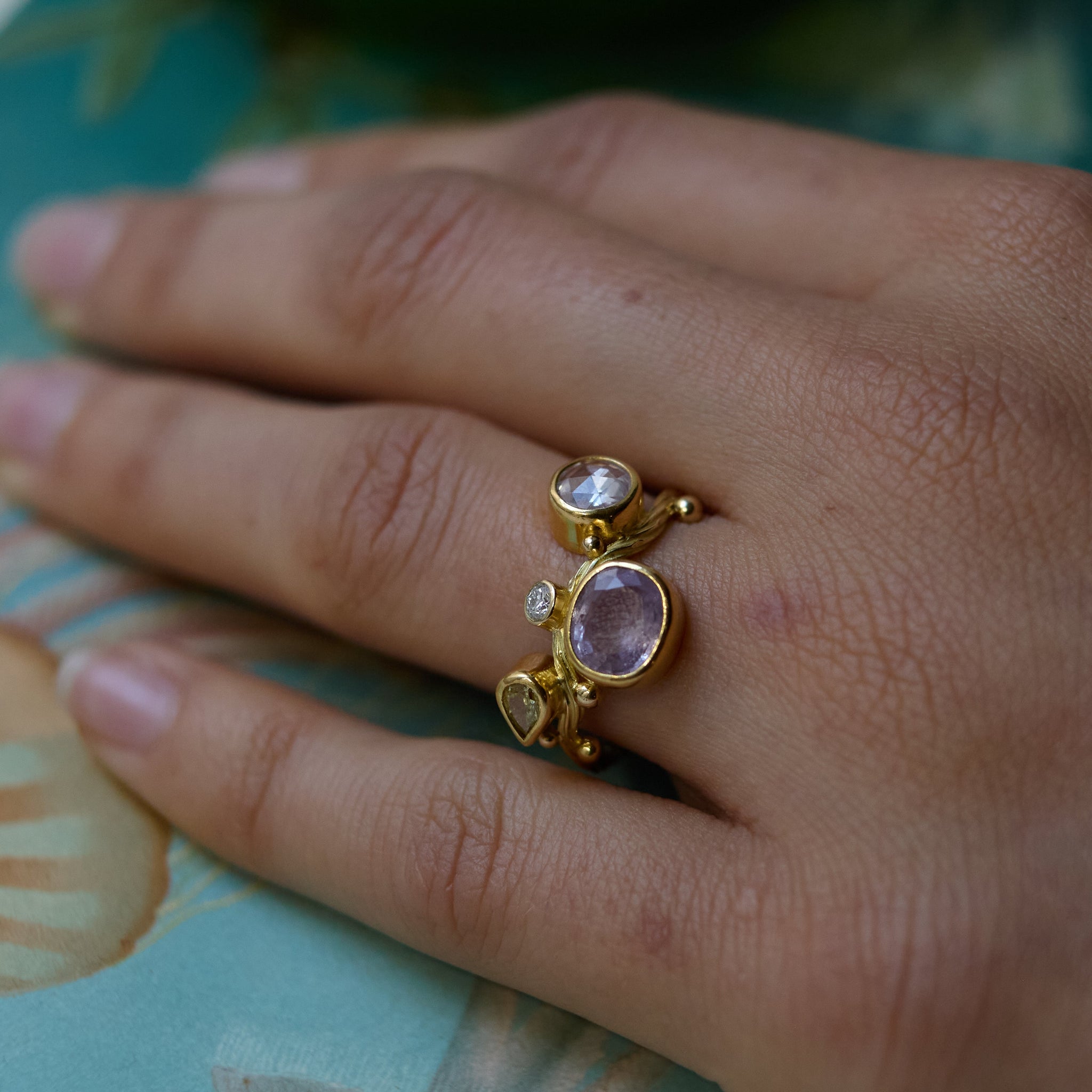 Seafire Gold Ring