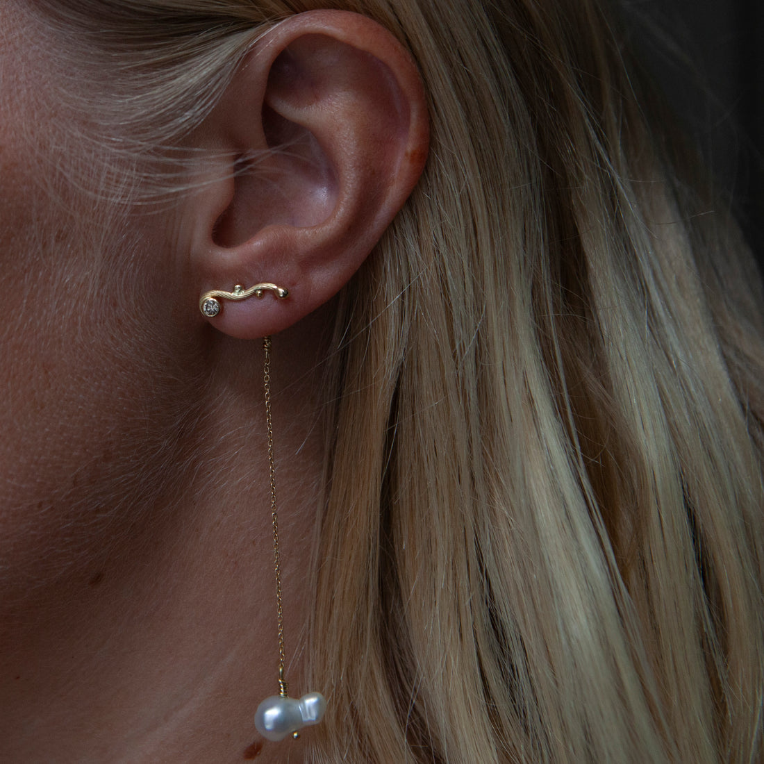 Seafire earrings w. backstoppers