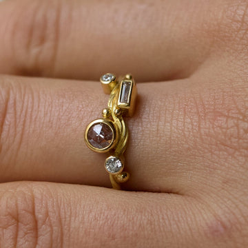 Seafire Gold Ring