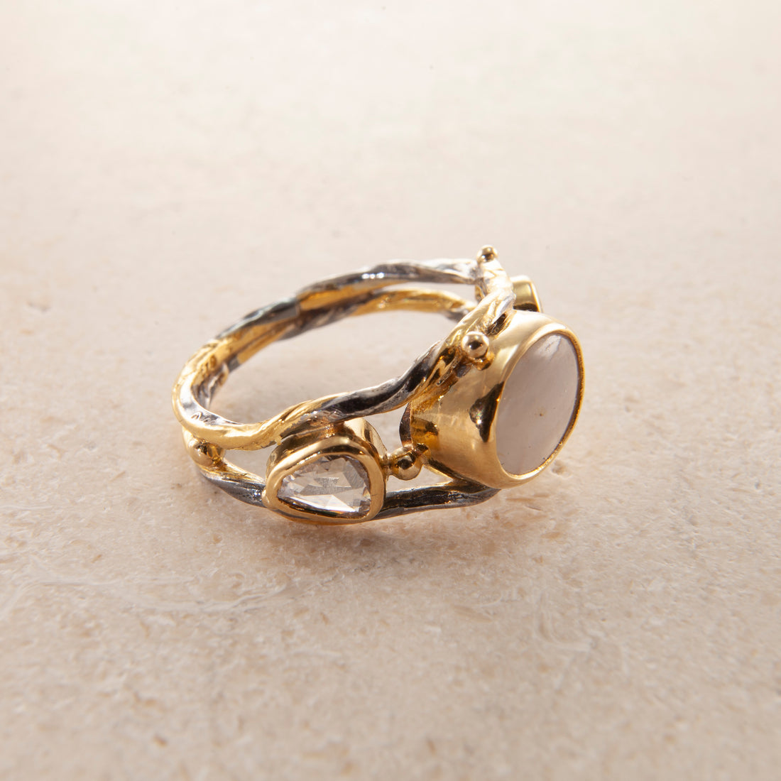 Dobbelt Seafire Sølvring