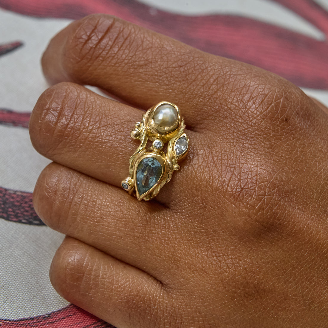 Dobbelt Seafire guld ring