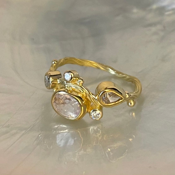 Seafire Guld Ring