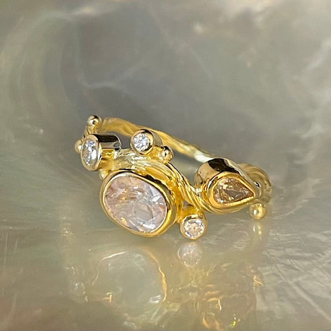 Seafire Guld Ring