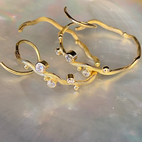 Tallulah Gold Hoops Large