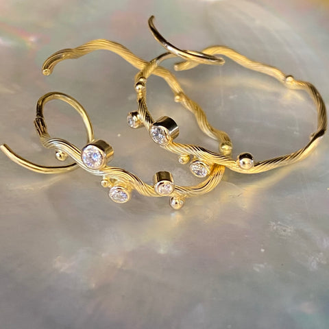 Tallulah Gold Hoops Large
