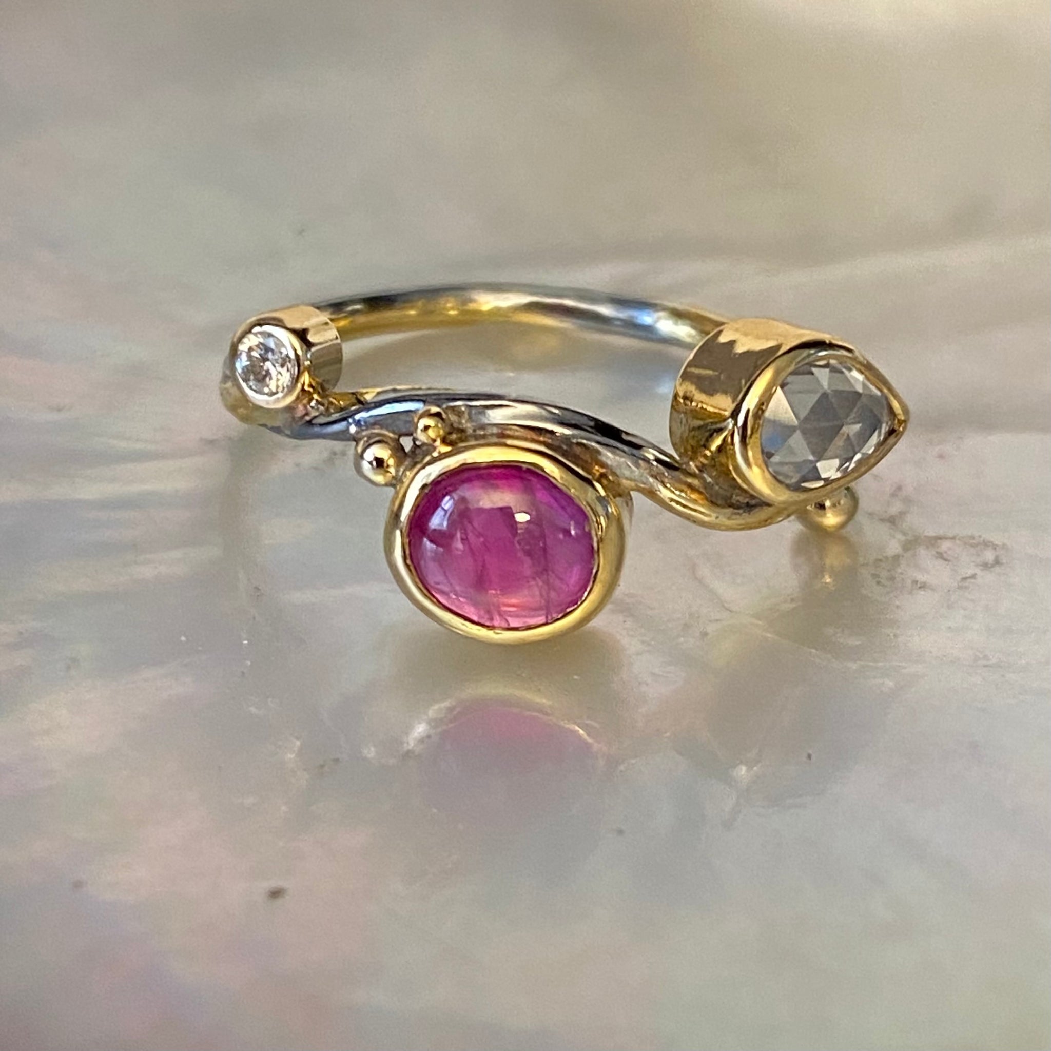 Seafire Silver Ring
