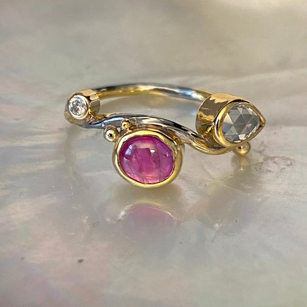 Seafire Silver Ring