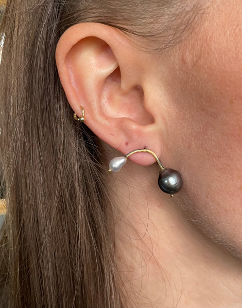 Silver seafire earrings