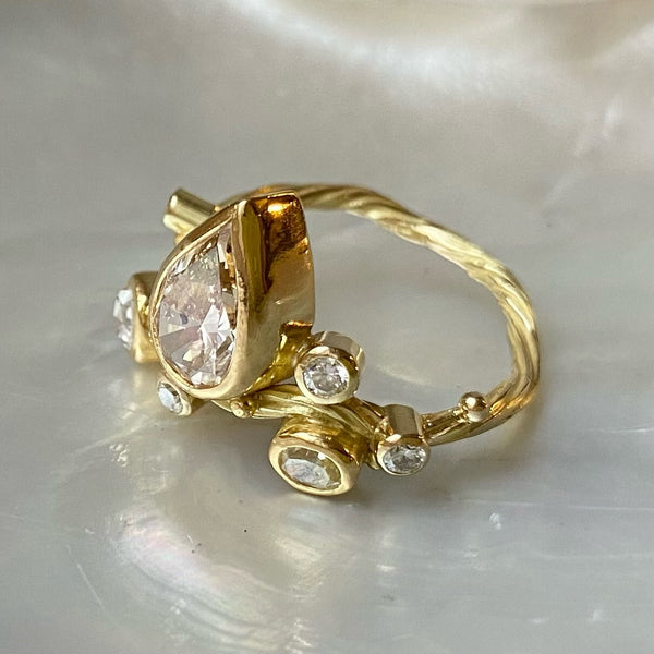 Seafire Guld Ring