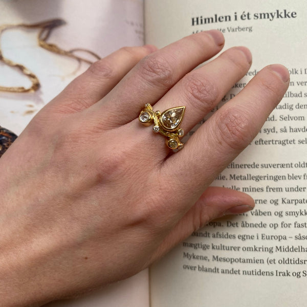 Seafire Guld Ring