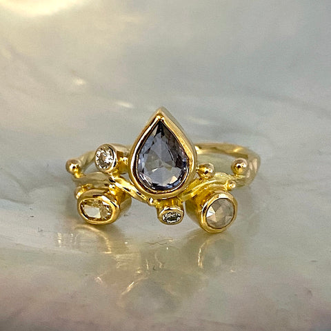 Seafire Gold Ring