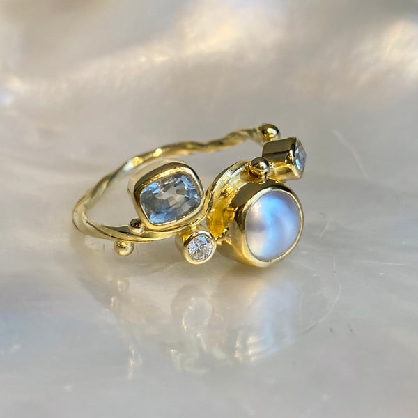 Seafire Gold Ring