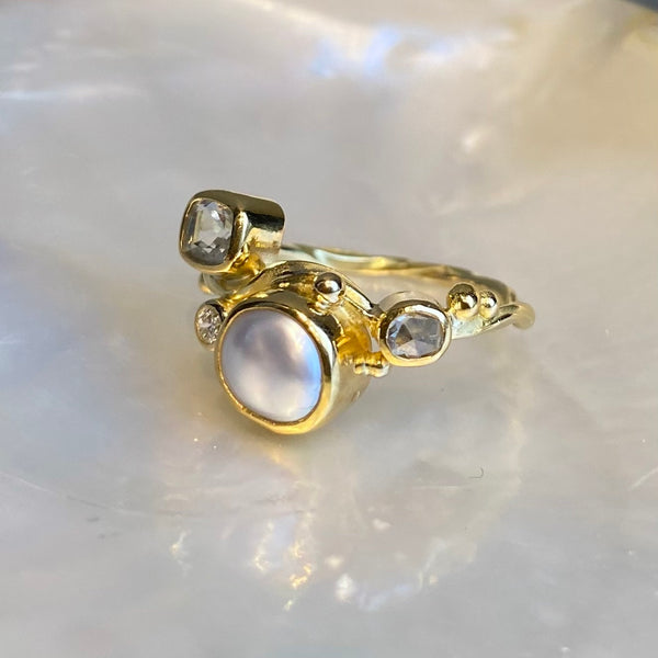 Seafire Gold Ring