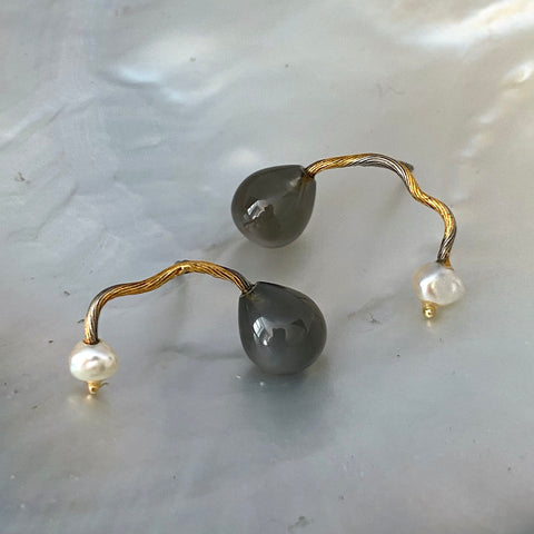 Seafire Silver Earrings