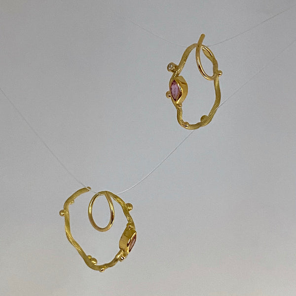 Tallulah gold hoops medium