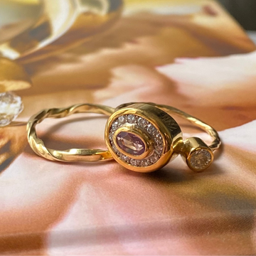 Pavé Forlovelses / Vielsesring