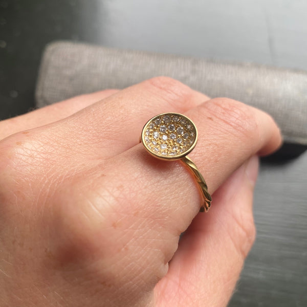 Pavé Diatom Ring