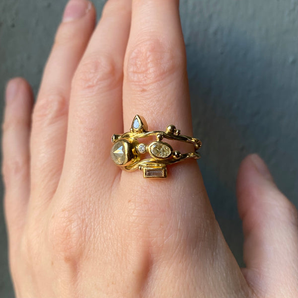 Dobbelt Seafire Guld Ring