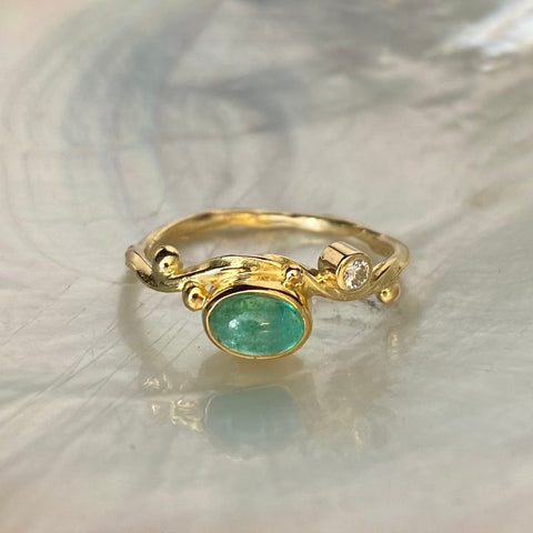 Seafire Gold Ring