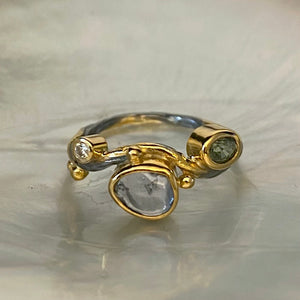 Seafire Silver Ring