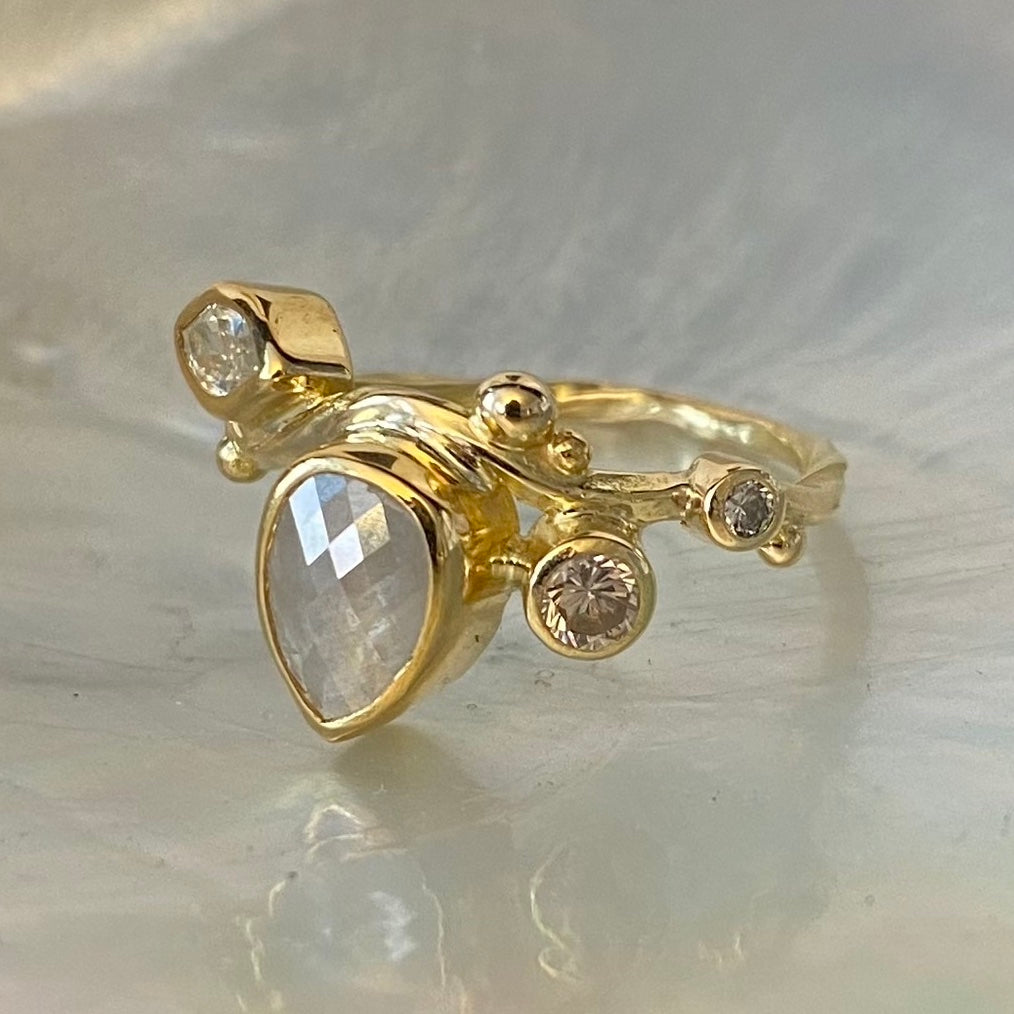 Seafire Guld Ring