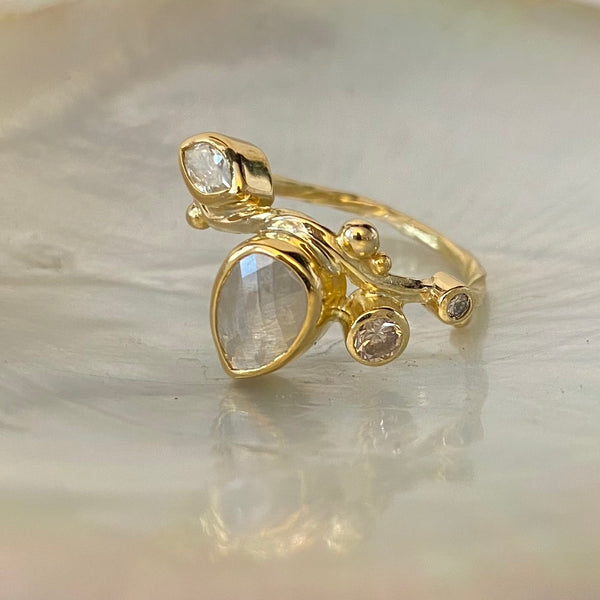 Seafire Guld Ring