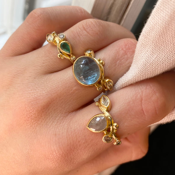 Seafire Gold Ring