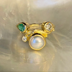 Seafire Gold Ring