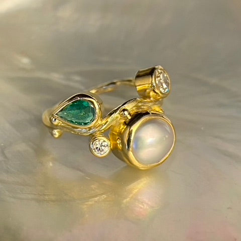 Seafire Gold Ring